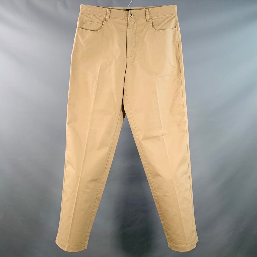 JW ANDERSON Size 40 Tan Cotton Tapered Flat Front Zip Fly Casual Pants